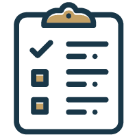 checklist speech bubble icon
